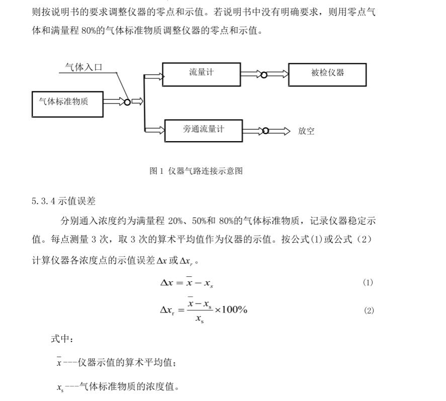 硫化氫氣體報警器檢定規(guī)程